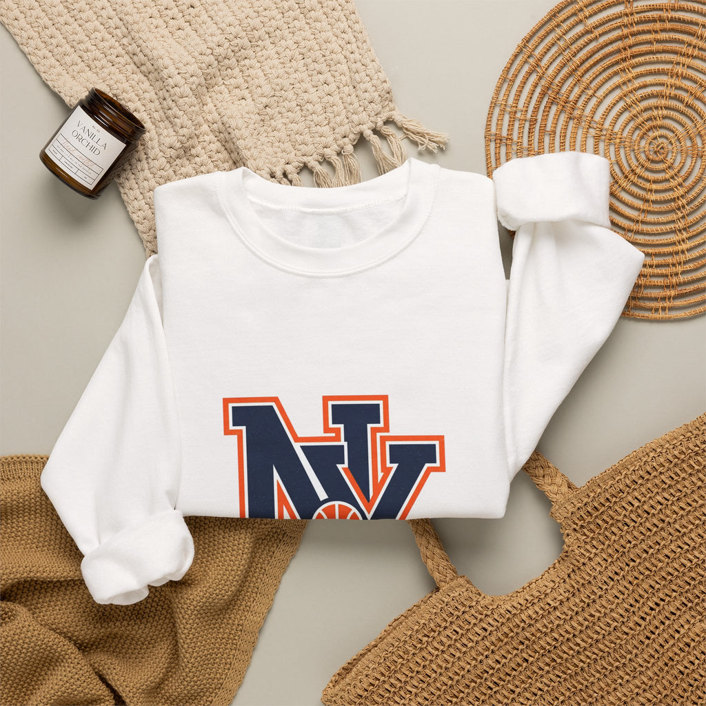 NY Varsity Basketball Crewneck Sweatshirt | Retro Collegiate NYC Hoops
