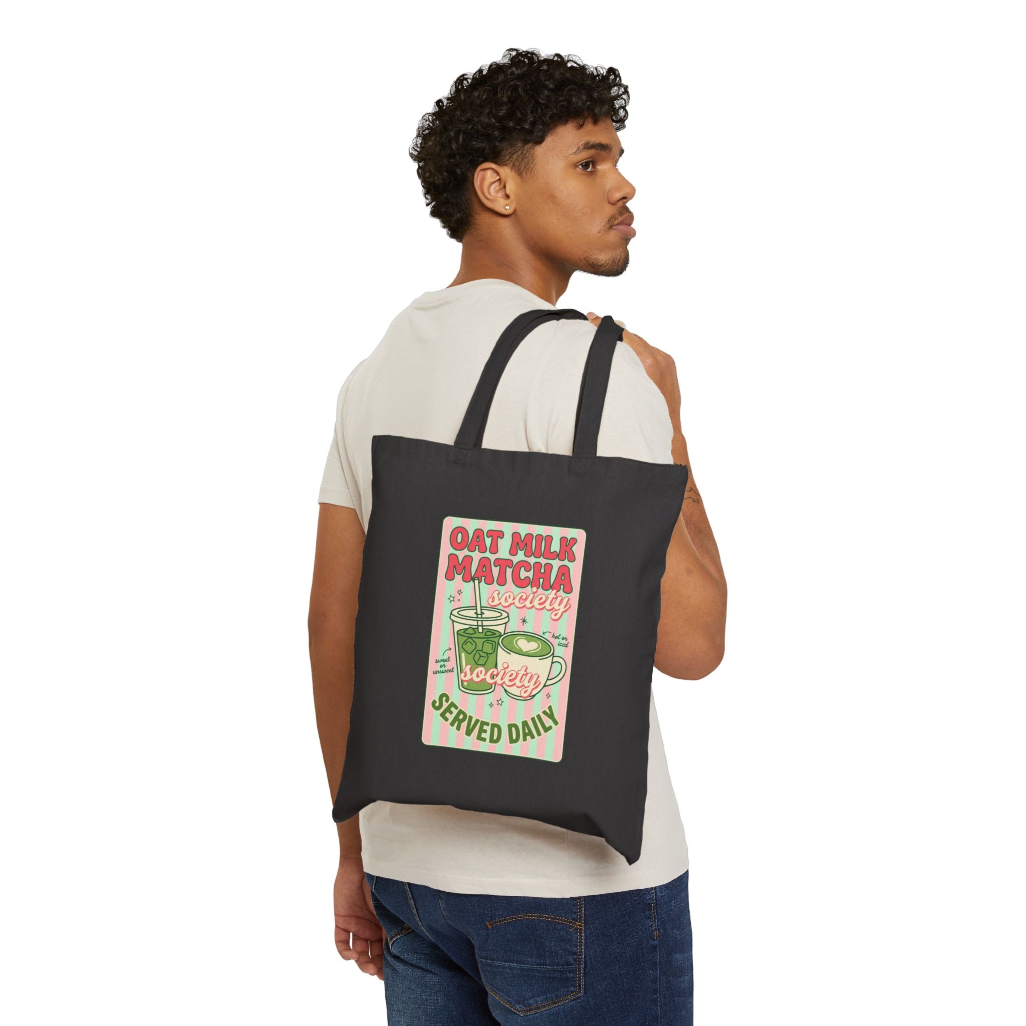 Matcha Oat Milk Society Tote | Matcha Girl Cafe Aesthetic