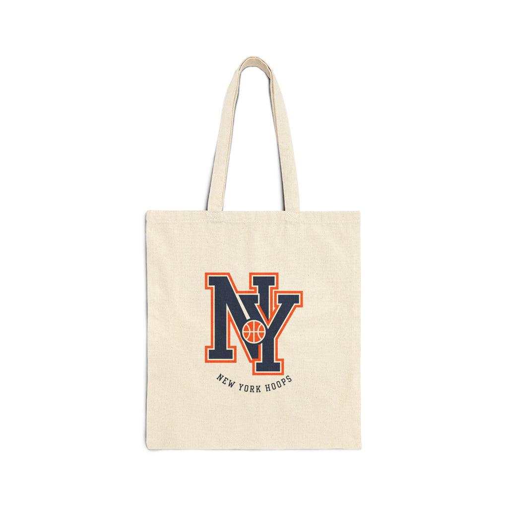 NY Basketball Varsity Logo Tote | Canvas City Hoops Tote